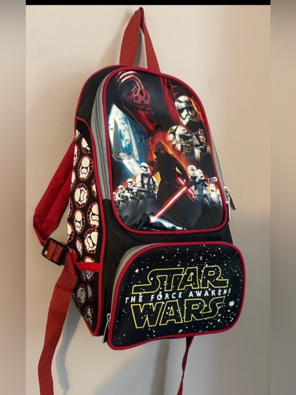 Star Wars Red and Black The Force Awakens Kids Backpack